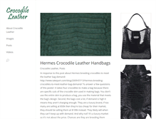 Tablet Screenshot of crocodileleather.net